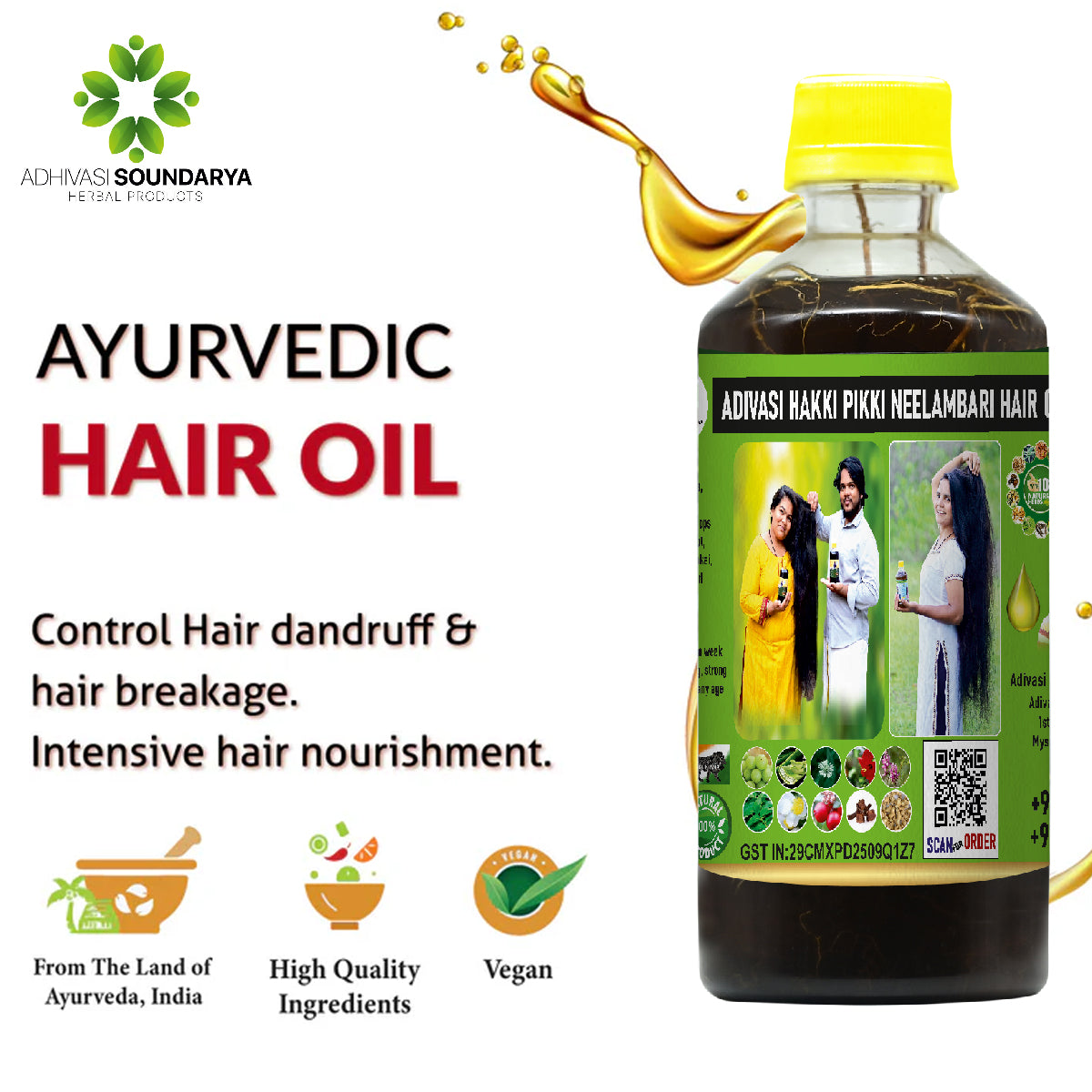 Adivasi Hakki Pikki neelamabari Hair Oil