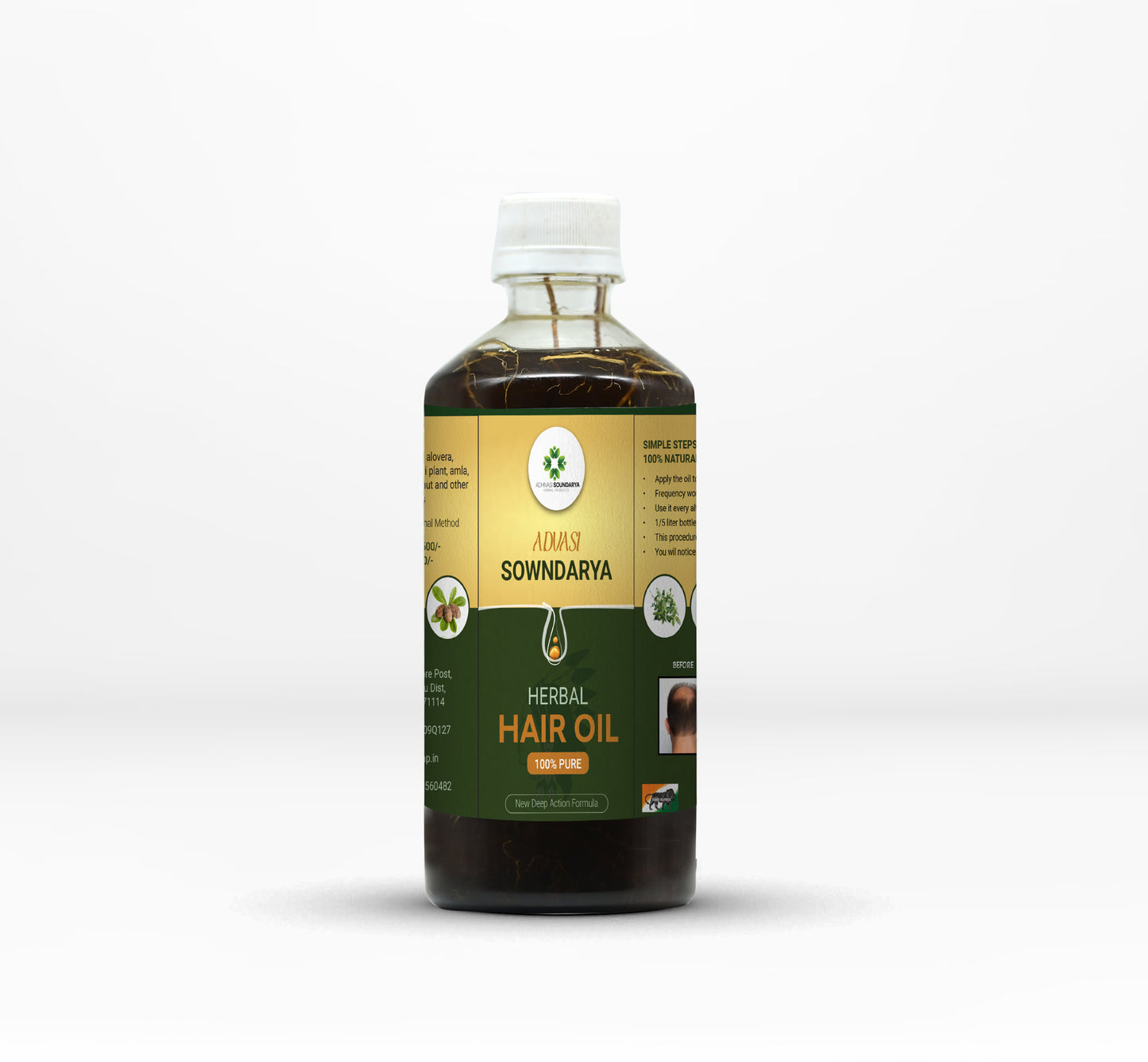 Adivasi Soundarya Herbal Hair Oil 250ml